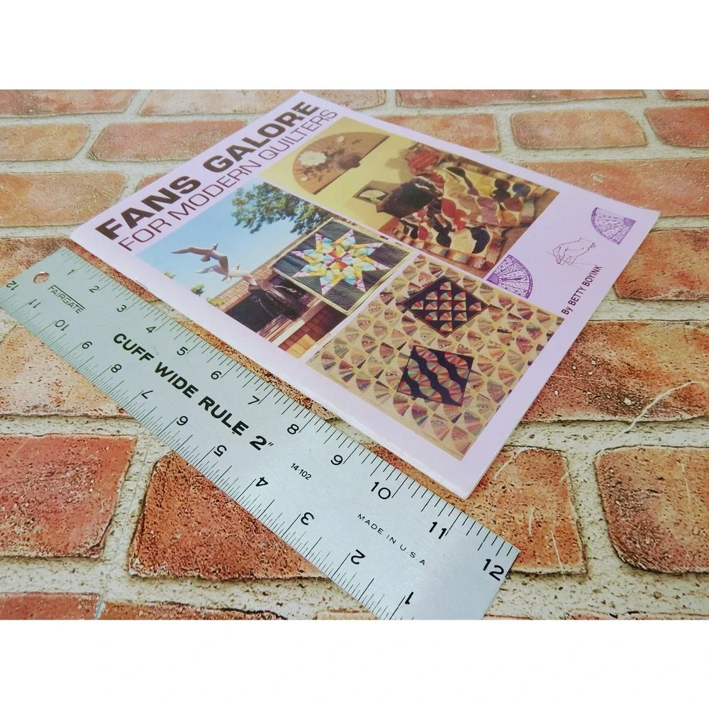 Fans Galore‎ for Modern Quilters Betty Boyink Vtg 1987 Quilting Booklet 1980s